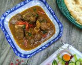 A picture of step 9 of Mutton Roghan josh.