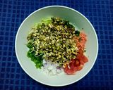 A picture of step 2 of Moong Sprouts Salad.
