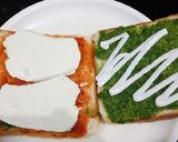 A picture of step 2 of Bhaji Toast.