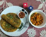 A picture of step 4 of Methi Thepla.
