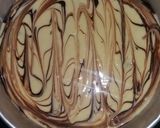 A picture of step 6 of Eggless Custard chocochip Cake.