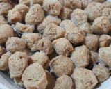 A picture of step 2 of Soya chunks and peas pulao.