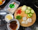 Hình bước làm 1 của món 우삼겹 된장찌개 - Canh đậu tương thịt bò