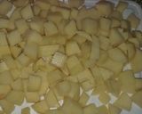 Foto del paso 1 de la receta: Bastoncitos/bombas de papa rellenas de jamón y queso