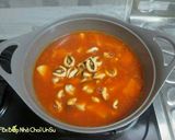 Hình bước làm 6 của món Canh vẹm cay 홍합매운탕