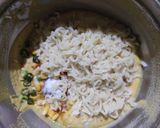 A picture of step 3 of Corn Maggi Pancakes.