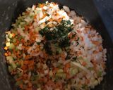 A picture of step 1 of Stuffed Pepper Soup.