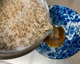 A picture of step 5 of Tempra Soba for lunch.