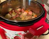 A picture of step 12 of Instant Pot New England Boil.