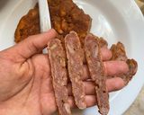 Φωτογραφία βήματος 12 της συνταγής Vegan γεμιστοί χουρμάδες με ζαμπόν και ψητή φέτα