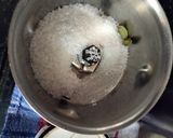 A picture of step 2 of Besan ke laddu.