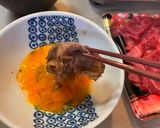 A picture of step 5 of Sukiyaki (Japanese Beef Pot).