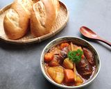 Hình bước làm 5 của món Nấm đông cô kho ngũ vị (bò kho chay)