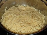 Pasta con queso azul