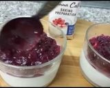 A picture of step 4 of Quick and easy Panna cotta with ruspberry.