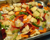 Foto del paso 1 de la receta: Pollo al horno con verduras