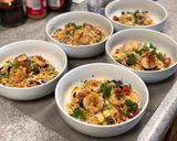 A picture of step 8 of Mediterranean Pasta w/ Cajun Sacallops.