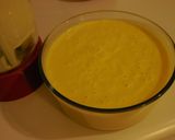 A picture of step 6 of Mango Ice-cream - only 3 ingredients.