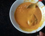 A picture of step 3 of Aloo chaap.