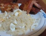 Foto del paso 2 de la receta: Arroz saborizado con huevo y pollo al horno