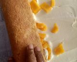 ম্যাঙ্গো সুইস রোল কেক (mango swiss roll cake recipe in Bengali) রেসিপি ধাপ - 6 ছবি