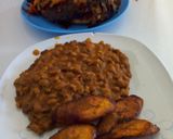 A picture of step 5 of Beans and Plantain with Fish Irish Potatoes.
