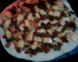 A picture of step 8 of Pizza - Bacon and sausage.