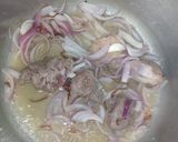 A picture of step 1 of Arvi Gosht.