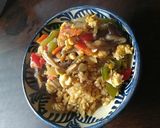 Foto del paso 7 de la receta: Omu Rice (arroz frito con verduras y huevo)