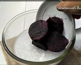 Foto langkah ke 2 dari resep Dadar Gulung Ubi Ungu Tanpa Pewarna Makanan.