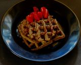 A picture of step 6 of Coffee Chocolate Waffle.