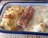 A picture of step 5 of Sig's Baked Rolled Schnitzel.