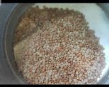 A picture of step 1 of Akhi masoor dal.