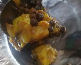 A picture of step 5 of Mix plate chaat.