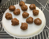 A picture of step 5 of Soft Chocolate Cookies with Mochi filling.