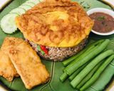 รูปขั้นตอนการทำที่ 4 ของ ข้าวผัดน้ำพริกกะปิ