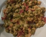 Foto del paso 4 de la receta: Revuelto de guisantes con queso, huevo y chorizo Pamplona