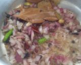 A picture of step 2 of Masoor Dal pulao.