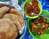 A picture of step 6 of Poori Aloo Masala.
