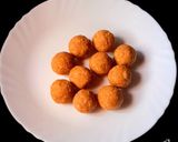 A picture of step 8 of Oats Peanut Butter Laddu.