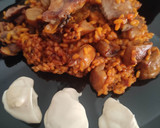 Foto del paso 8 de la receta: Arroz a la Paella de Alitas de Pollo y Boletus con Mayonesa de Trufa