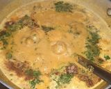 A picture of step 6 of Rajasthani gatte ki sabzi.