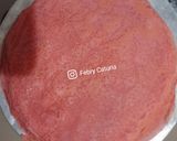 Foto langkah ke 2 dari resep Mille Crepes Red Velvet.
