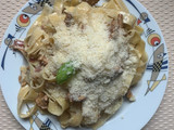 Bandnudeln mit Pfifferlingen in Sahne