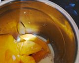 A picture of step 2 of Mango shake.