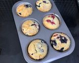 Foto langkah ke 6 dari resep Muffin Sehat Mixed Berries.