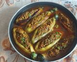 عکس مرحله 3 از دستور بادمجان شکم پر