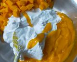 A picture of step 1 of Mango Delight.