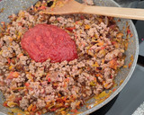Foto del paso 2 de la receta: 💜 Falsa lasaña de espaguetis con bechamel especial (s/ lactosa)