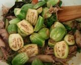 Foto langkah ke 3 dari resep Cumi asin terong cabe hijau.